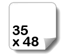 stickervel voor grote stickers