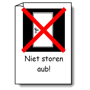 Deurhanger om aan de deur te bevestigen