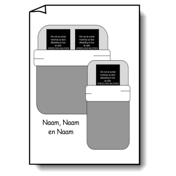 Sjabloon voor kamerverdeling