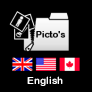Alle pictogrammen in het Engels