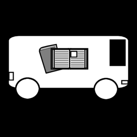 visit the bookmobile / bookmobile