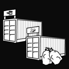 le parc à container