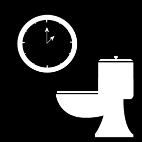 punctual urinating / urinating at set hours