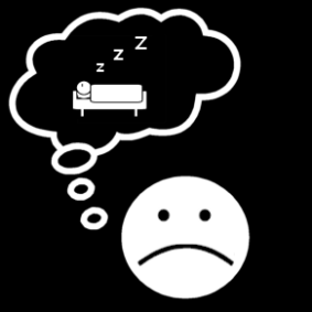 fatigué / ensomeillé