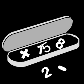 boîte avec chiffres