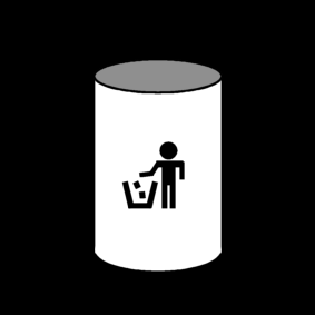 garbage bin